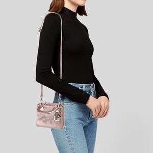 Dior Metallic Mini Lady Dior Bag